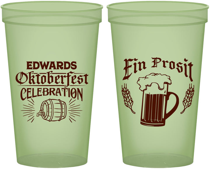 Custom Oktoberfest 22 oz Glow In The Dark Cups - Ein Prosit | 240002