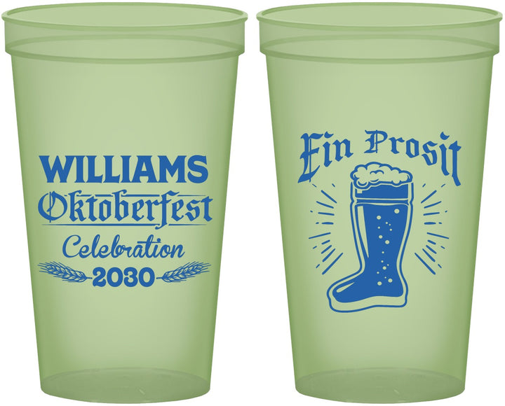 Custom Oktoberfest 22 oz Glow In The Dark Cups - Ein Prosit | 240003