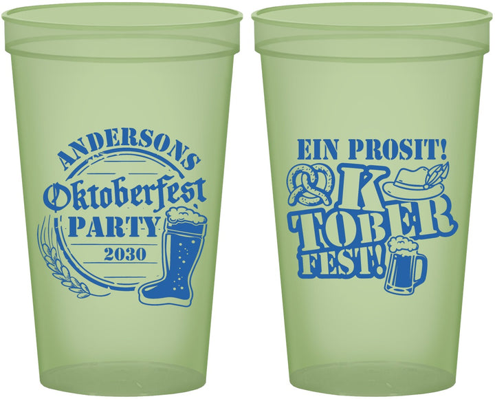 Custom Oktoberfest 22 oz Glow In The Dark Cups - Ein Prosit | 240005
