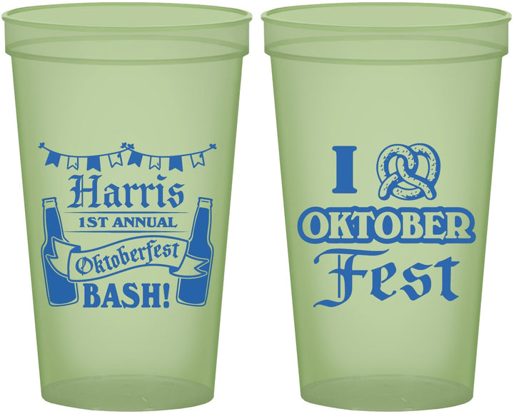 Custom Oktoberfest 22 oz Glow In The Dark Cups - Pretzel | 240009