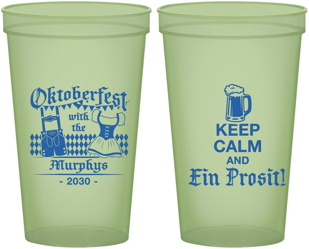Custom Oktoberfest 22 oz Glow In The Dark Cups - Ein Prosit | 240019