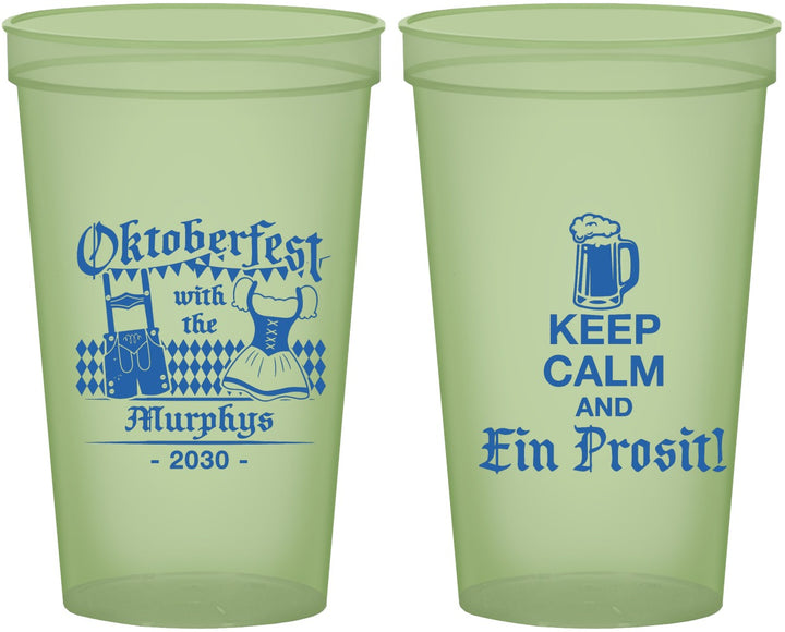 Custom Oktoberfest 22 oz Glow In The Dark Cups - Ein Prosit | 240019