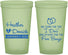 Custom Wedding 22 oz Glow In The Dark Cups - I Do Free Booze | 243