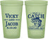Custom Wedding 22 oz Glow In The Dark Cups - What A Catch Fish | 247