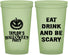 Custom Halloween 22 oz Glow In The Dark Cups - Scary Pumpkin | 250008