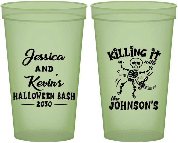 Custom Halloween 22 oz Glow In The Dark Cups - Skeleton | 250017