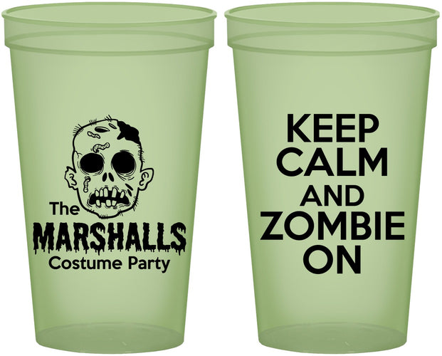 Custom Halloween 22 oz Glow In The Dark Cups - Zombie | 250018