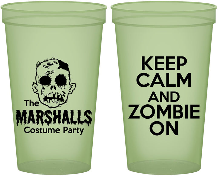 Custom Halloween 22 oz Glow In The Dark Cups - Zombie | 250018