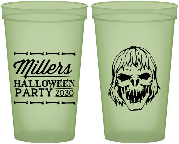 Custom Halloween 22 oz Glow In The Dark Cups - Monster Zombie | 250024