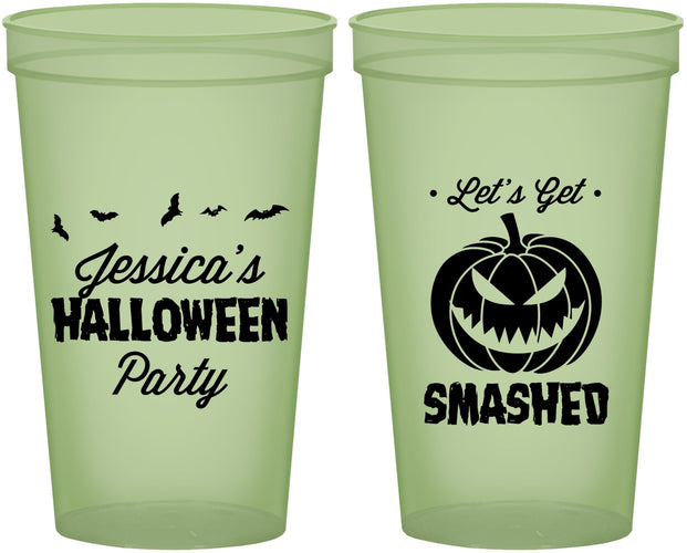 Custom Halloween 22 oz Glow In The Dark Cups - Pumpkin | 250030