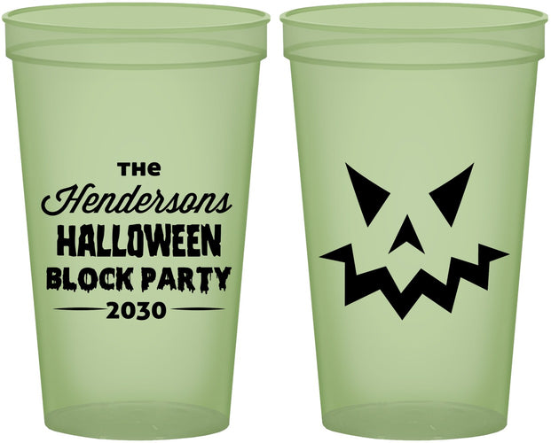 Custom Halloween 22 oz Glow In The Dark Cups - Pumpkin | 250034