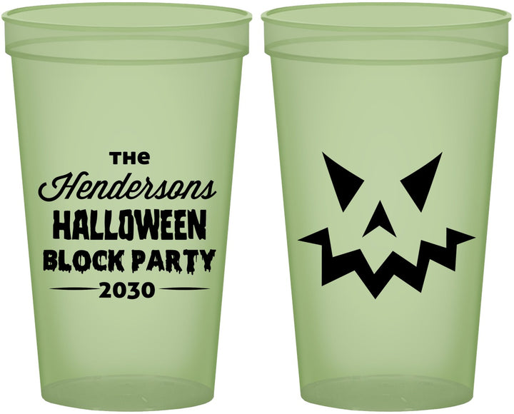 Custom Halloween 22 oz Glow In The Dark Cups - Pumpkin | 250034
