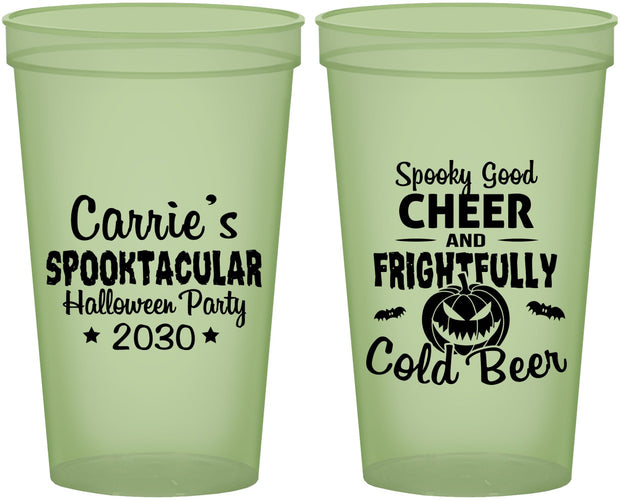 Custom Halloween 22 oz Glow In The Dark Cups - Pumpkin | 250035