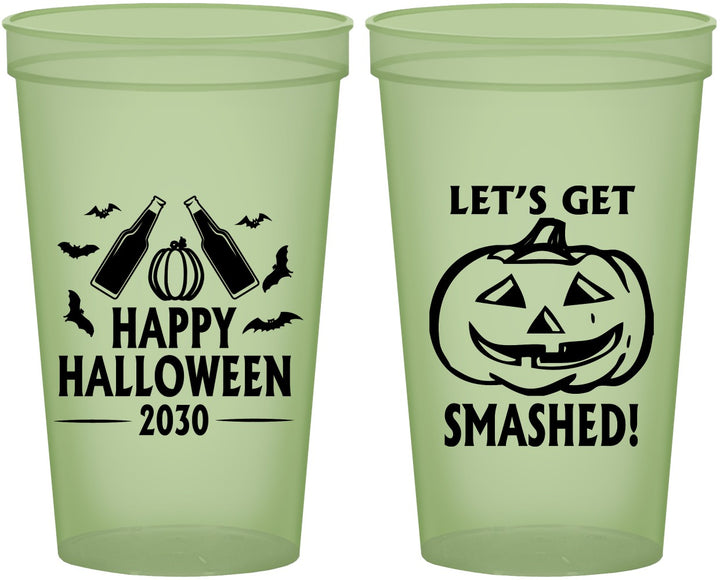 Custom Halloween 22 oz Glow In The Dark Cups - Lets Get Smashed | 250036