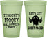 Custom Halloween 22 oz Glow In The Dark Cups - Ghost Sheet Faced | 250044