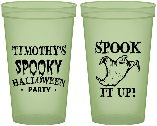 Custom Halloween 22 oz Glow In The Dark Cups - Ghost | 250045