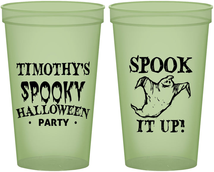 Custom Halloween 22 oz Glow In The Dark Cups - Ghost | 250045
