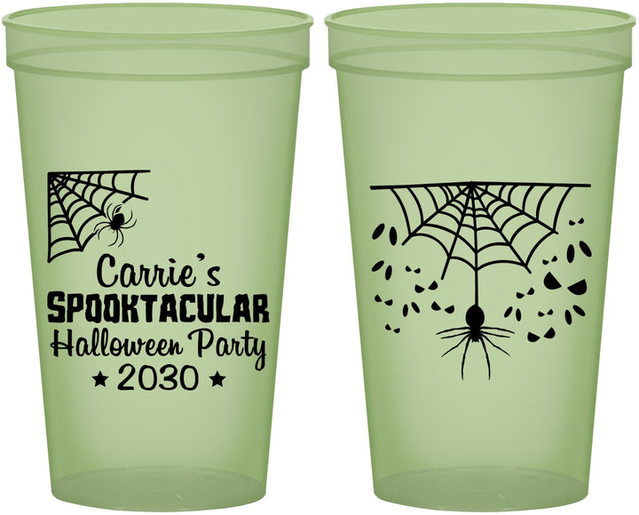 Custom Halloween 22 oz Glow In The Dark Cups - Spooktacular | 250049