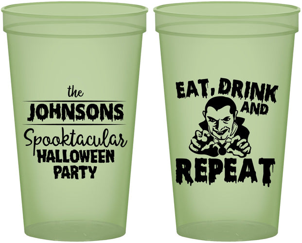 Custom Halloween 22 oz Glow In The Dark Cups - Dracula | 250062