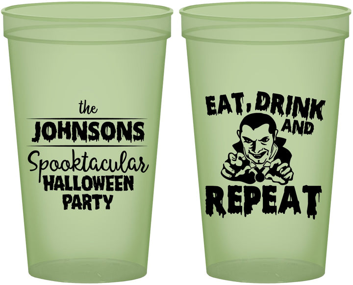 Custom Halloween 22 oz Glow In The Dark Cups - Dracula | 250062