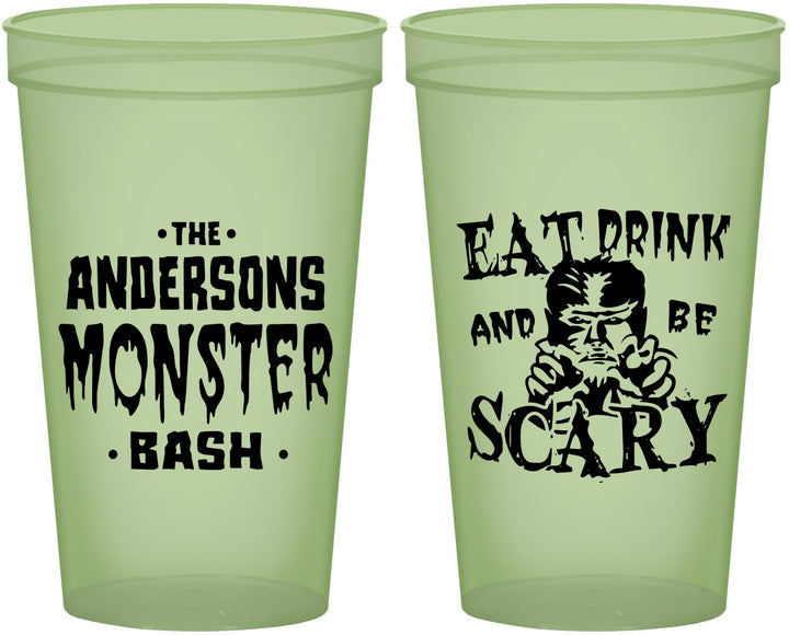 Custom Halloween 22 oz Glow In The Dark Cups - Werewolf Monster | 250064