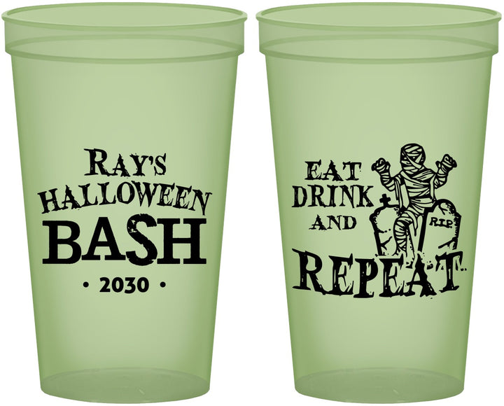 Custom Halloween 22 oz Glow In The Dark Cups - Mummy | 250066