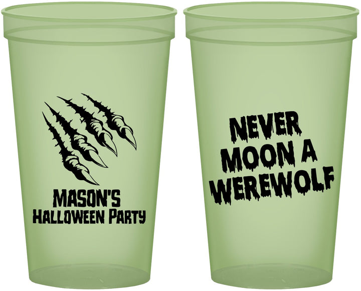 Custom Halloween 22 oz Glow In The Dark Cups - Werewolf | 250068