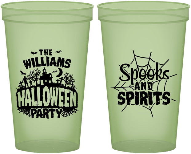 Custom Halloween 22 oz Glow In The Dark Cups - Spooks Spirits | 250072