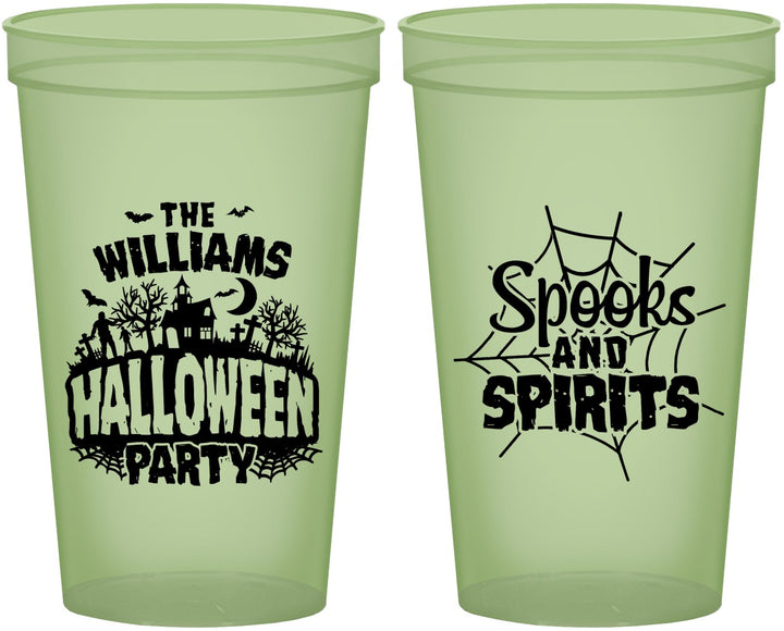 Custom Halloween 22 oz Glow In The Dark Cups - Spooks Spirits | 250072