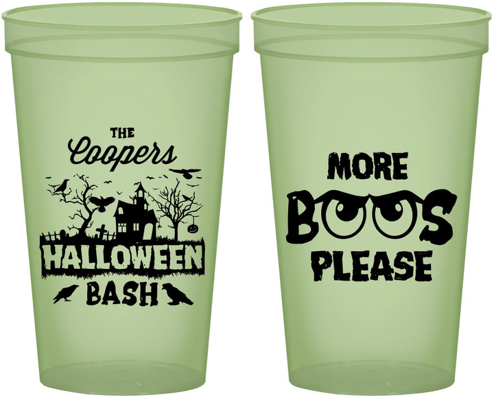 Custom Halloween 22 oz Glow In The Dark Cups - Haunted House | 250075