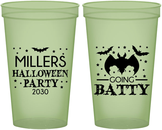 Custom Halloween 22 oz Glow In The Dark Cups - Bat | 250081