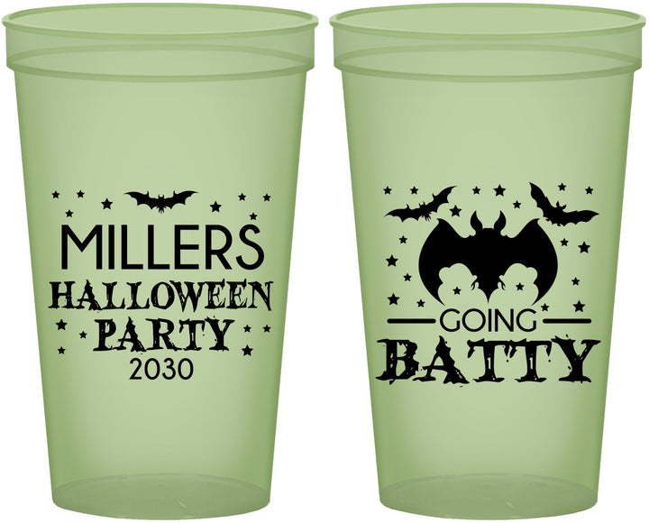 Custom Halloween 22 oz Glow In The Dark Cups - Bat | 250081