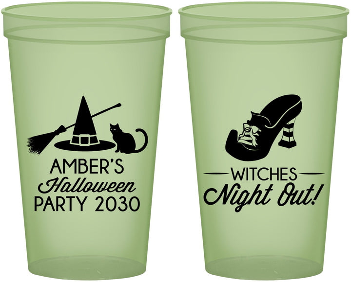 Custom Halloween 22 oz Glow In The Dark Cups - Witches Night Out | 250083