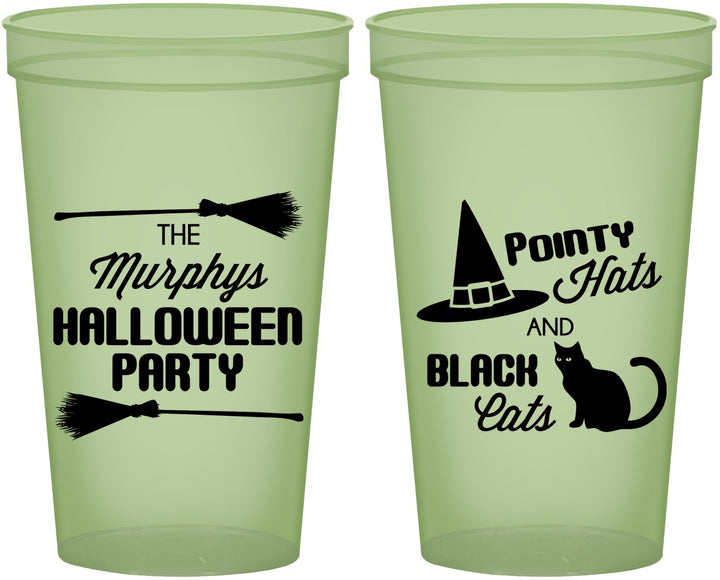 Custom Halloween 22 oz Glow In The Dark Cups - Black Cats | 250087