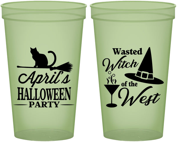 Custom Halloween 22 oz Glow In The Dark Cups - Witch | 250088