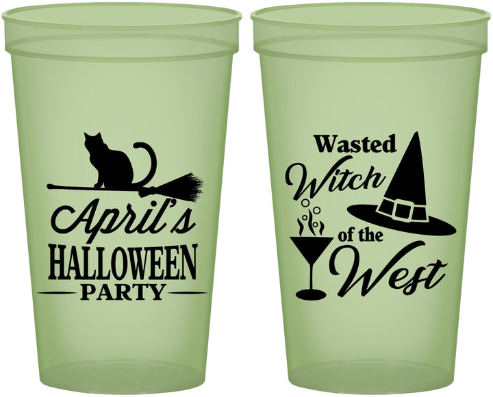 Custom Halloween 22 oz Glow In The Dark Cups - Witch | 250088