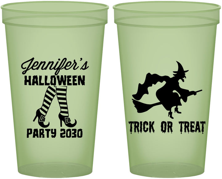 Custom Halloween 22 oz Glow In The Dark Cups - Trick Or Treat | 250089