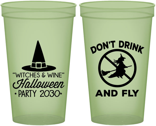 Custom Halloween 22 oz Glow In The Dark Cups - Witch | 250093