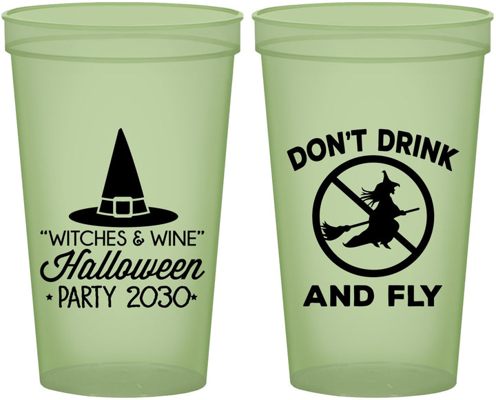 Custom Halloween 22 oz Glow In The Dark Cups - Witch | 250093
