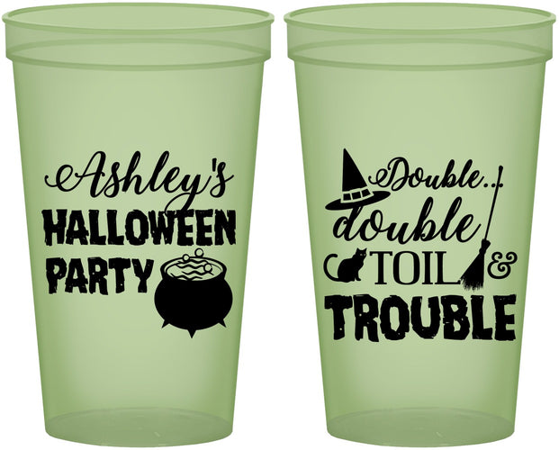 Custom Halloween 22 oz Glow In The Dark Cups - Witch | 250095
