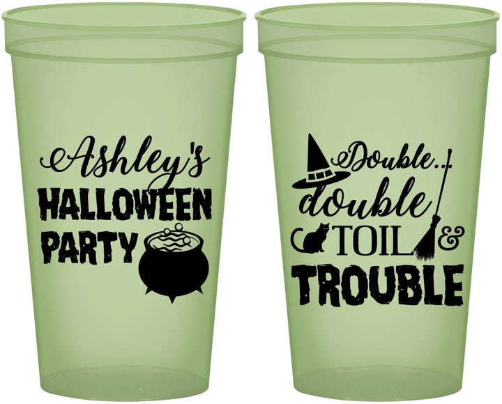Custom Halloween 22 oz Glow In The Dark Cups - Witch | 250095