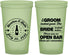 Custom Wedding 22 oz Glow In The Dark Cups - Groom Bride Open Bar | 253