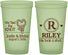 Custom Wedding 22 oz Glow In The Dark Cups - We Tied The Knot | 260
