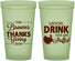 Custom Thanksgiving 22 oz Glow In The Dark Cups - Laugh Drink Stuffed | 260007