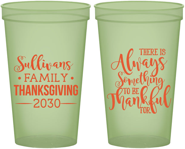 Custom Thanksgiving 22 oz Glow In The Dark Cups - Thankful | 260048