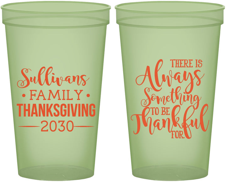 Custom Thanksgiving 22 oz Glow In The Dark Cups - Thankful | 260048