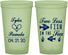 Custom Wedding 22 oz Glow In The Dark Cups - Two Less Fish In The Sea | 270