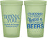 Custom Wedding 22 oz Glow In The Dark Cups - Cheers Years Cold Beers | 271
