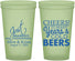 Custom Wedding 22 oz Glow In The Dark Cups - Cheers Years Cold Beers | 274