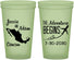 Custom Wedding 22 oz Glow In The Dark Cups - The Adventure Begins | 275